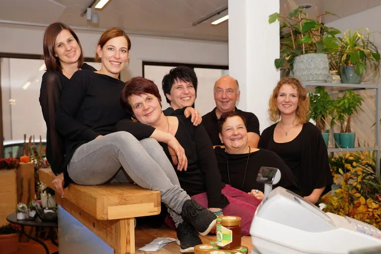 Das Team vom Blumenladen Arkade Ott in Biberach